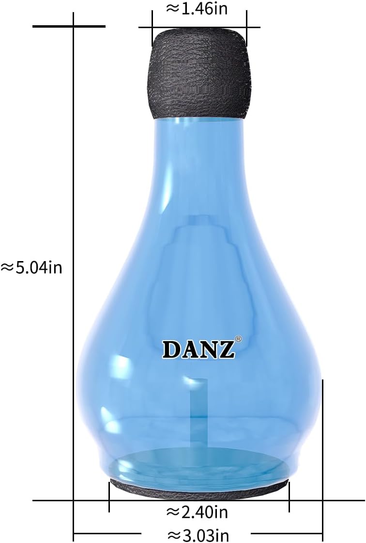 Danz Trumpet Practice Mute - Lightweight Trumpet Accessory - 80% Volume Reduction - Green - Fits All Trumpets - Image 5